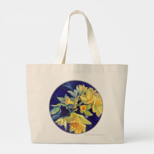 Sac fourre-tout Iris et Daffodils (Dos)