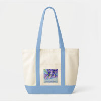 Sac fourre-tout Iris Vase Flower Painting