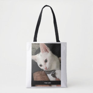 Sac fourre-tout J'adore les chats. Sac fourre-tout