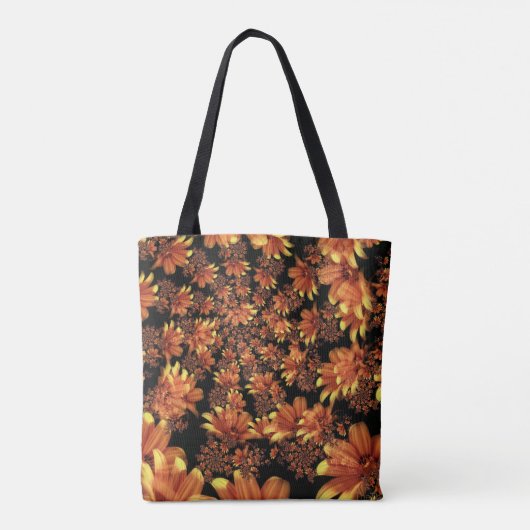 Sac fourre-tout jaune et orange à conception (Dos)