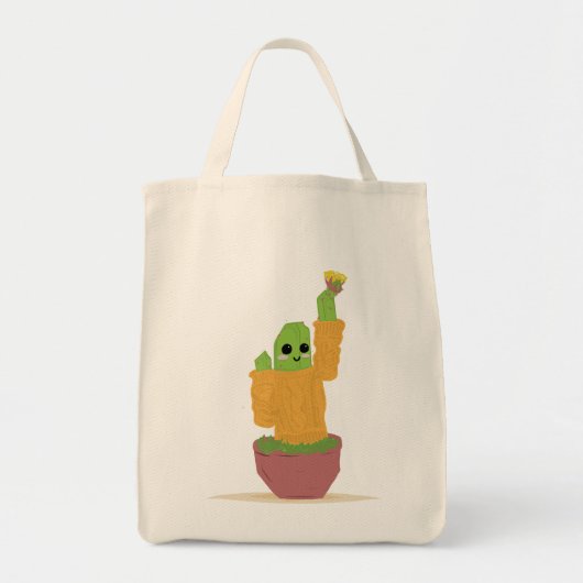 Sac fourre-tout joli cactus en pull (Devant)