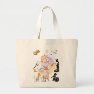 Sac fourre-tout jolie princesse fée d'anime