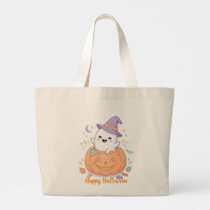 Sac fourre-tout joyeux Halloween citrouille mignon