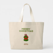 Sac fourre-tout Jumbo Cupcake de Noël (Dos)
