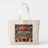 Sac fourre-tout Jumbo : Design de champignons de N (Dos)