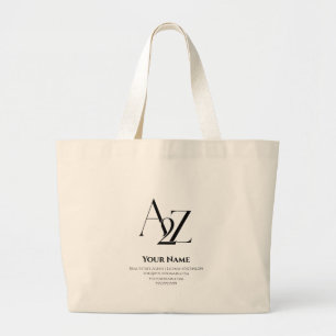 Sac fourre-tout Jumbo luxe avec logo personnalisé