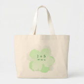 Sac Fourre-tout Jumbo Popflower vert pale (Devant)