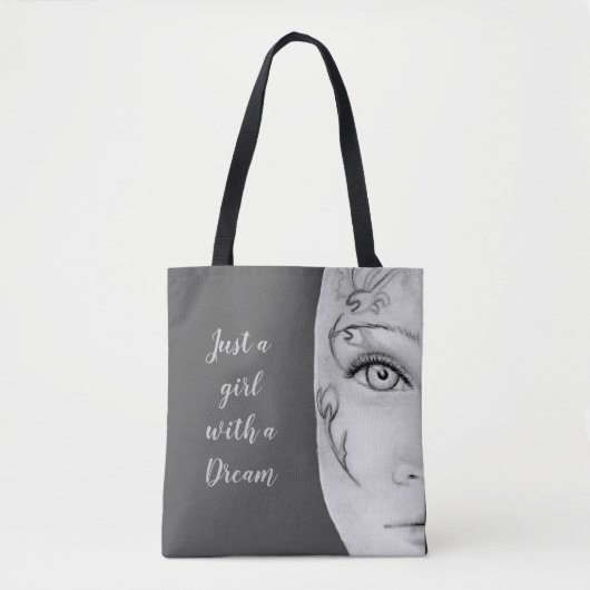 Sac fourre-tout Just a Girl (Devant)