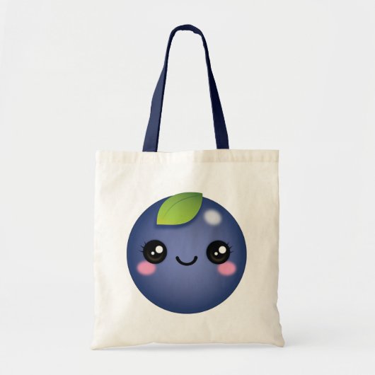 Sac fourre-tout Kawaii Blueberry (Devant)