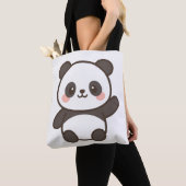 Sac fourre-tout 🐼 Kawaii Panda 👜 (De près)