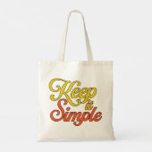Sac fourre-tout «Keep It Simple» (Jaune) (Dos)