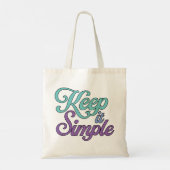 Sac fourre-tout « Keep It Simple » (violet) (Dos)