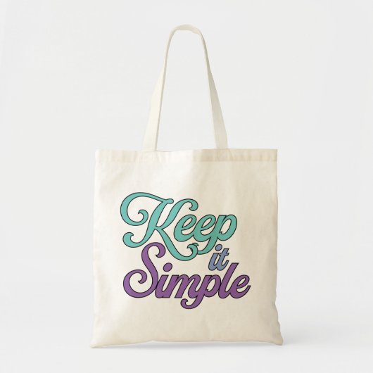 Sac fourre-tout « Keep It Simple » (violet) (Devant)