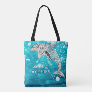 Sac fourre-tout KHS Colorful Save the Dolphins
