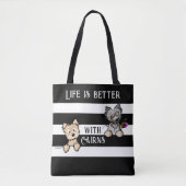 Sac fourre-tout KiniArt Cairn Terriers (Devant)
