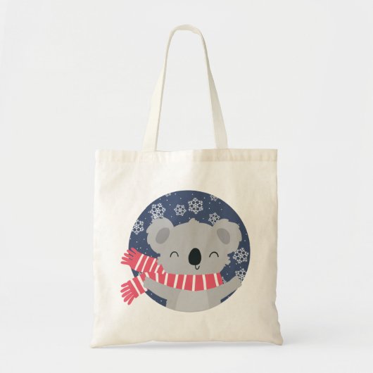 Sac fourre-tout Koala de Noël d'hiver (Devant)