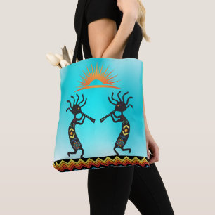 Sac fourre-tout Kokopelli amérindien réversible