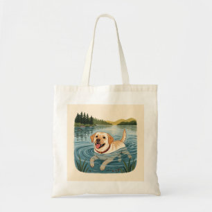 Sac fourre-tout Labrador Retriever Joie de nager d
