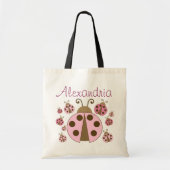 Sac fourre-tout Ladybug rose (Devant)