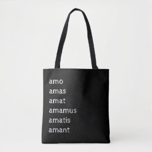 Sac fourre-tout latin, Amo amas amat 