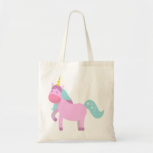 Sac fourre-tout licorne mignonne – Réutilisable Fa (Devant)