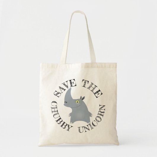 Sac fourre-tout Licorne ronde (Devant)