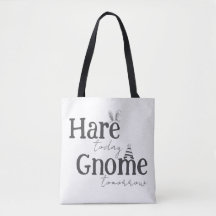 Sac fourre-tout « Lièvre aujourd'hui, gnome demain