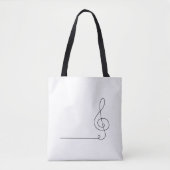 Sac fourre-tout : Line Art (Flûte) (Devant)