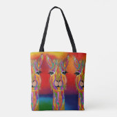 Sac fourre-tout Llama mignon et coloré (Dos)