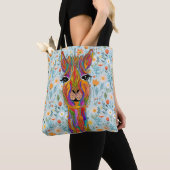 Sac fourre-tout Llama mignon et coloré (De près)