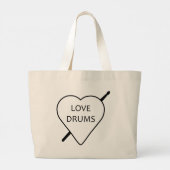 Sac fourre-tout Love Drums (Dos)