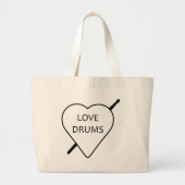 Sac fourre-tout Love Drums (Devant)
