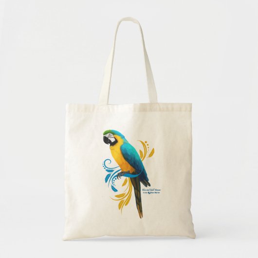 Sac fourre-tout Macaw bleu et or (Devant)