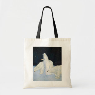 Sac fourre-tout magique à hiver d'ours blanc -