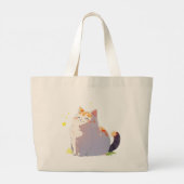 Sac fourre-tout Magique Chat Rond Heureux (Dos)