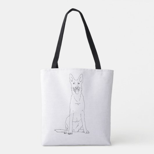 Sac fourre-tout Malinois belge (Dos)