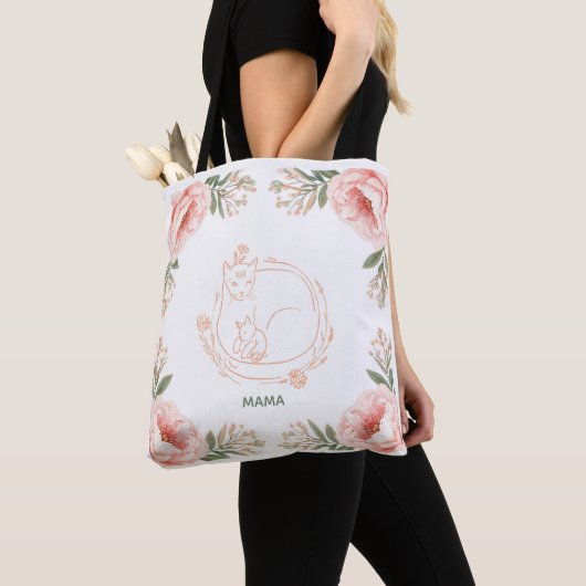Sac fourre-tout Mama Chat & Kitten (De près)