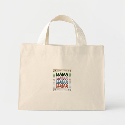 Sac fourre-tout Mama – Conception de typographie c (Devant)