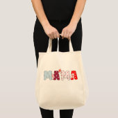 Sac fourre-tout Mama Patchwork - Design de lettre (Devant (produit))