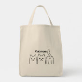 Sac fourre-tout maman chat (Dos)
