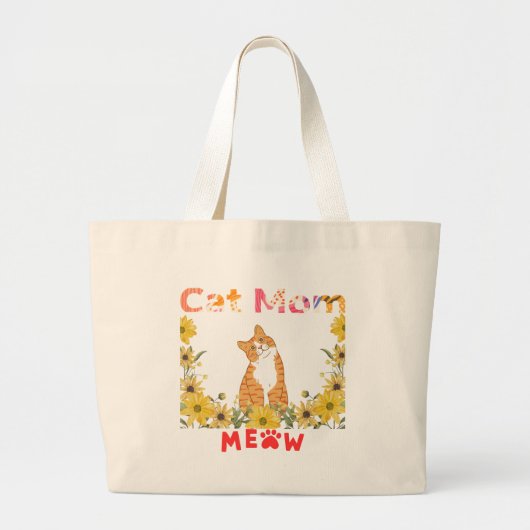 Sac fourre-tout maman chat (Devant)