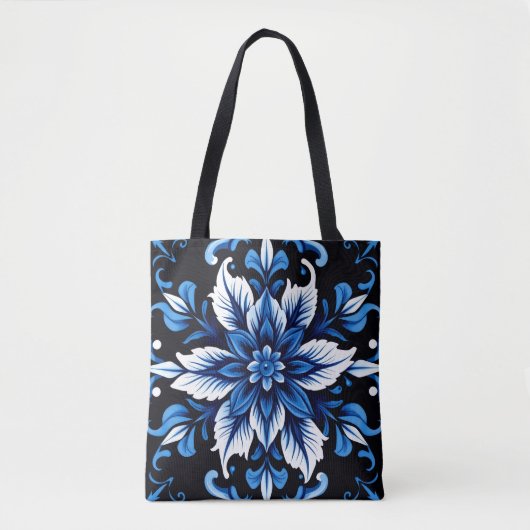 sac fourre-tout mandala saphir (Devant)
