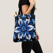 sac fourre-tout mandala saphir (De près)
