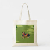 Sac fourre-tout Mandarine de près (Dos)