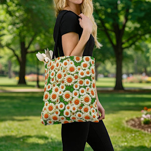Sac fourre-tout Marguerites blanches