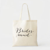 Sac fourre-tout Mariage du Bridesmaid Script (Devant)