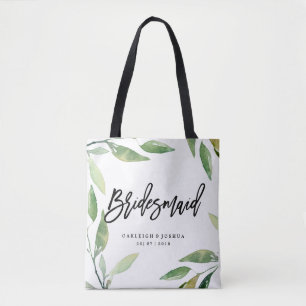 Sac fourre-tout Mariage Feuille de Bridesmaid