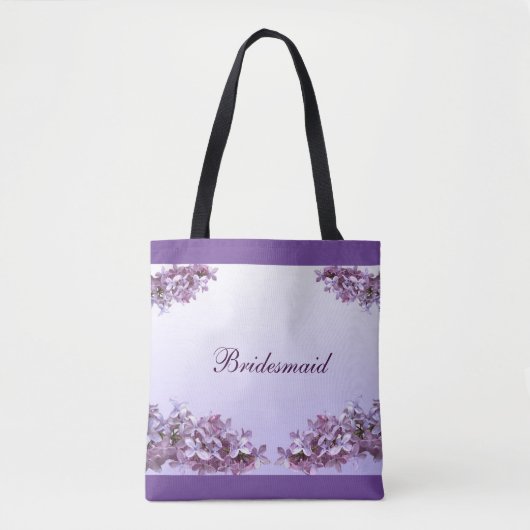 Sac fourre-tout Mariage Lilac Bridesmaid (Devant)