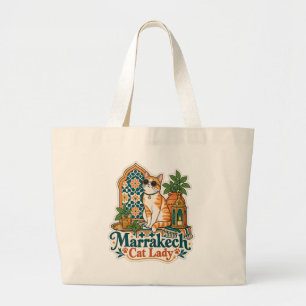 Sac fourre-tout Marrakech Cat Lady Cadeau pour m