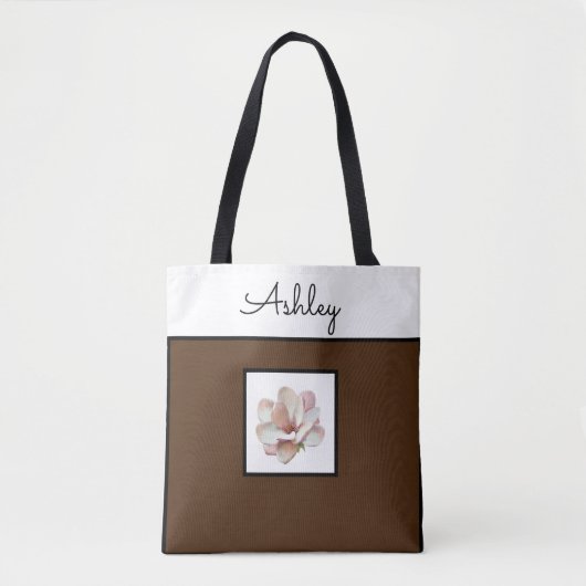 Sac fourre-tout marron monogramme (Devant)